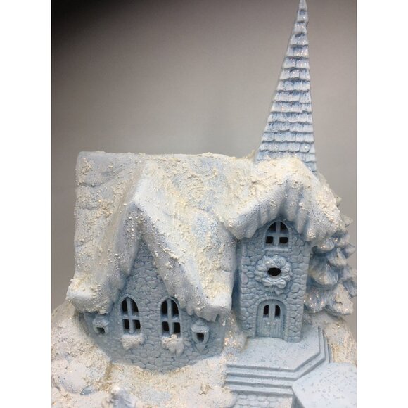 Vtg Tampa Bay Mold Co Light Up Christmas Village Snow Scene Holiday Decor 2000 - Picture 10 of 16